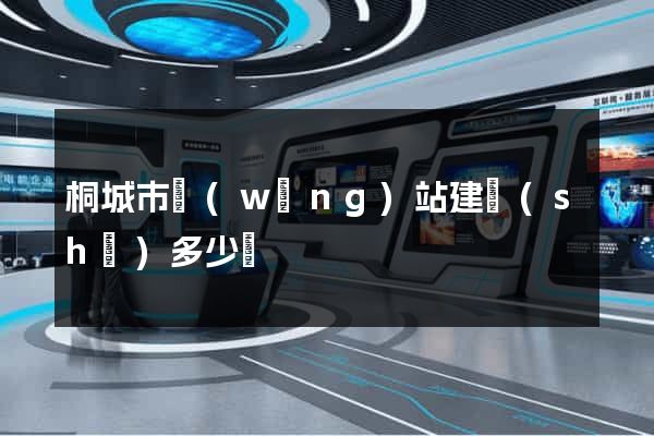 桐城市網(wǎng)站建設(shè)多少錢