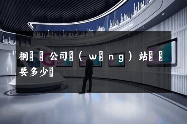 桐廬縣公司網(wǎng)站設計要多少錢
