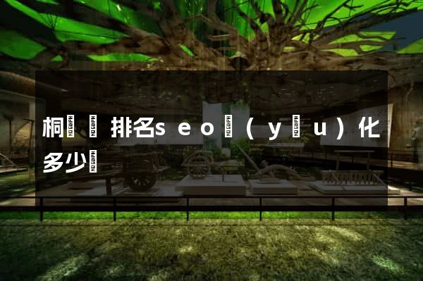 桐廬縣排名seo優(yōu)化多少錢
