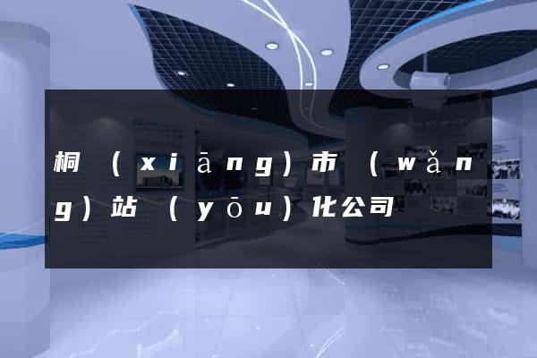桐鄉(xiāng)市網(wǎng)站優(yōu)化公司
