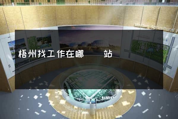 梧州找工作在哪個網站
