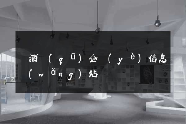 楊浦區(qū)企業(yè)信息網(wǎng)站