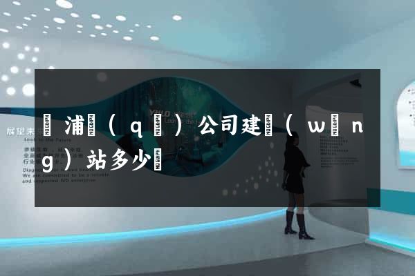 楊浦區(qū)公司建網(wǎng)站多少錢