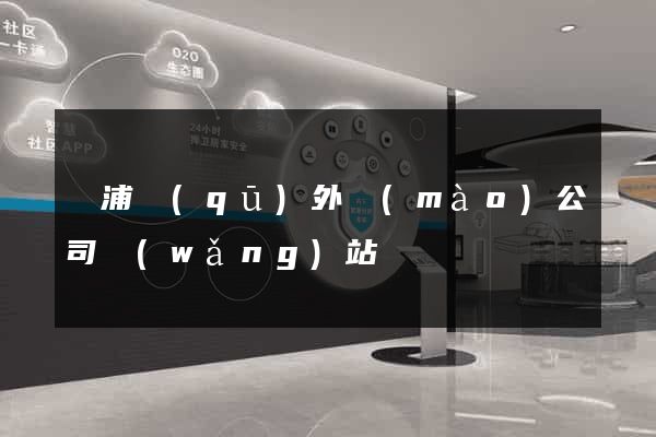 楊浦區(qū)外貿(mào)公司網(wǎng)站