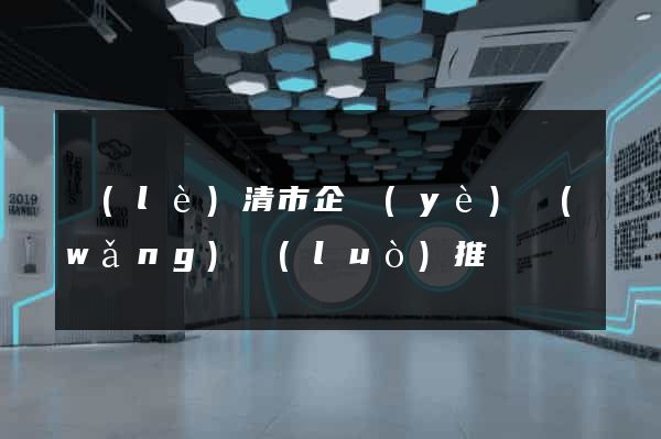 樂(lè)清市企業(yè)網(wǎng)絡(luò)推廣