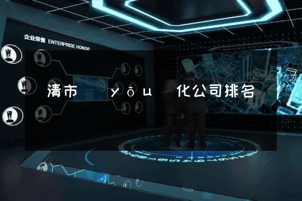 樂清市優(yōu)化公司排名