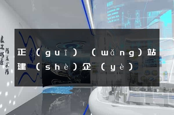 正規(guī)網(wǎng)站建設(shè)企業(yè)