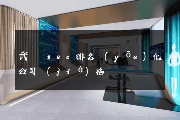 武義縣seo排名優(yōu)化公司價(jià)格