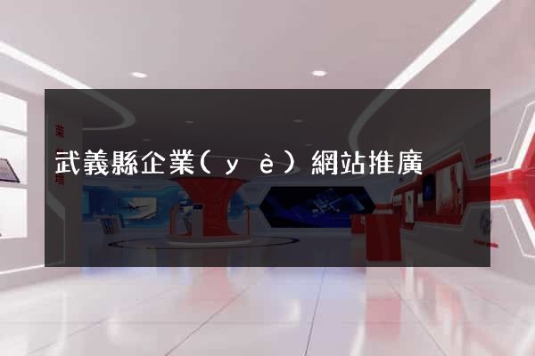 武義縣企業(yè)網站推廣
