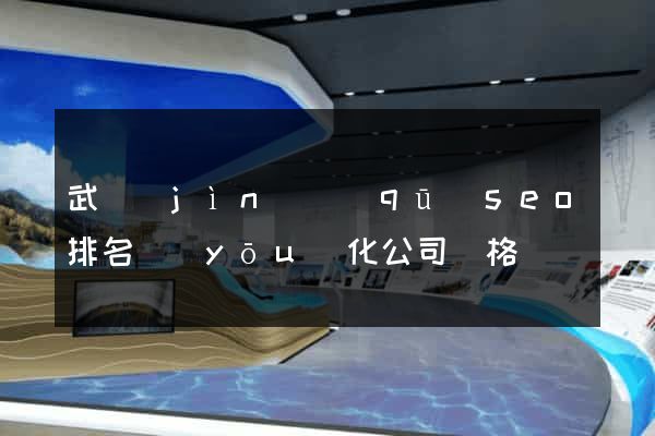 武進(jìn)區(qū)seo排名優(yōu)化公司價格