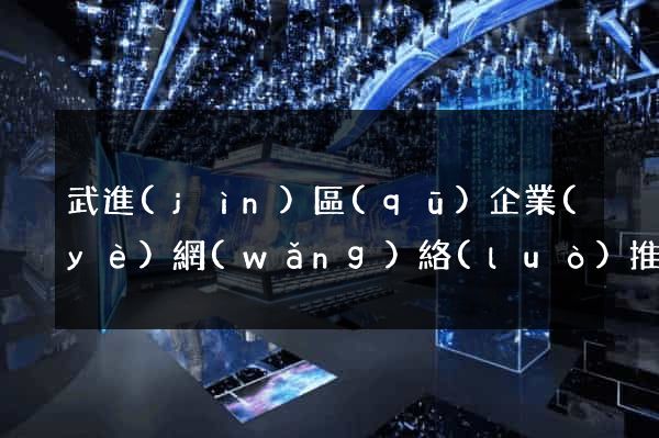 武進(jìn)區(qū)企業(yè)網(wǎng)絡(luò)推廣
