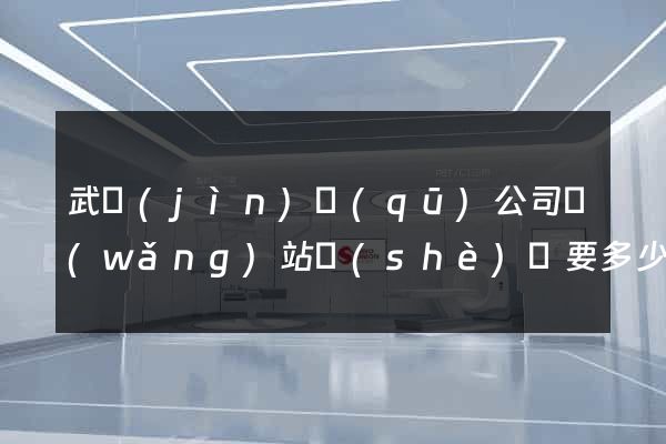 武進(jìn)區(qū)公司網(wǎng)站設(shè)計要多少錢