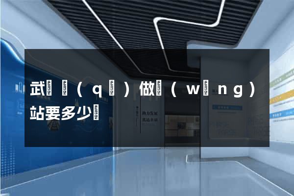 武進區(qū)做網(wǎng)站要多少錢