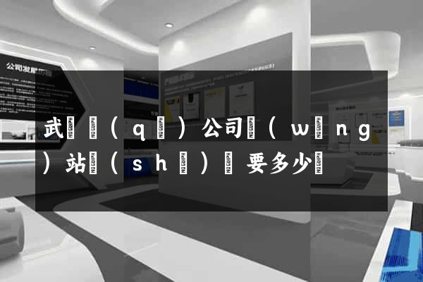 武進區(qū)公司網(wǎng)站設(shè)計要多少錢