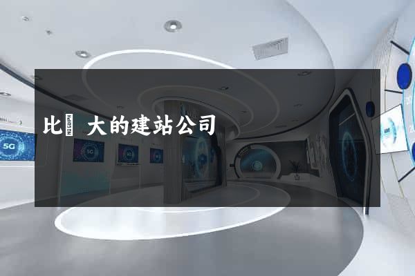 比較大的建站公司