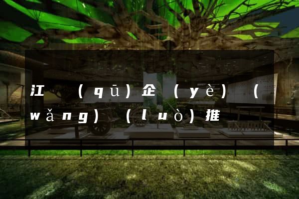 江寧區(qū)企業(yè)網(wǎng)絡(luò)推廣
