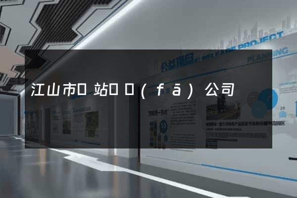 江山市網站開發(fā)公司