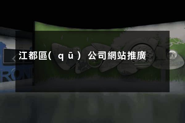 江都區(qū)公司網站推廣