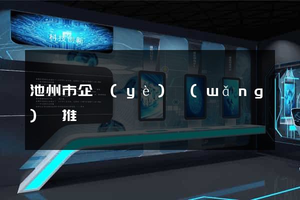 池州市企業(yè)網(wǎng)絡推廣