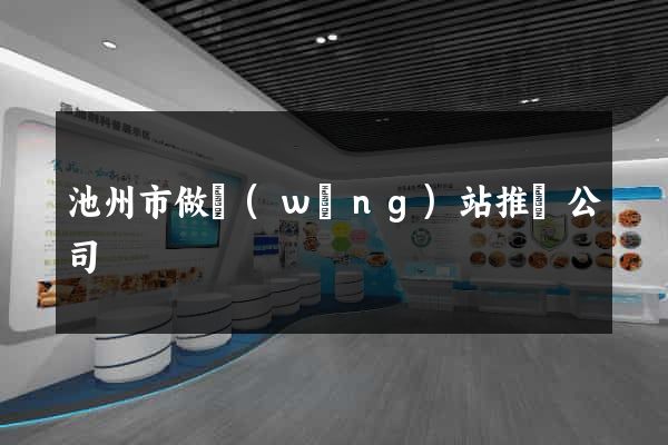 池州市做網(wǎng)站推廣公司