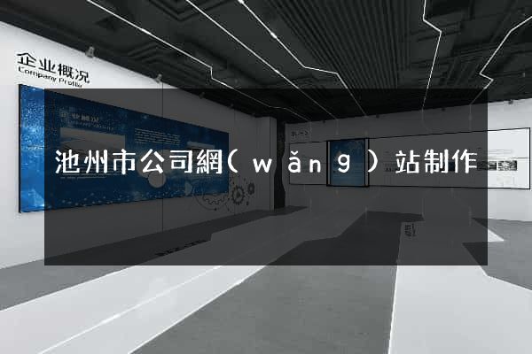 池州市公司網(wǎng)站制作