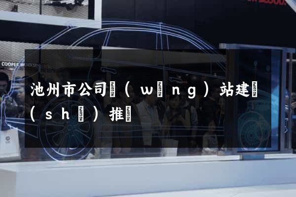 池州市公司網(wǎng)站建設(shè)推廣