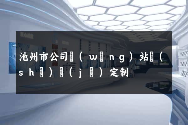 池州市公司網(wǎng)站設(shè)計(jì)定制
