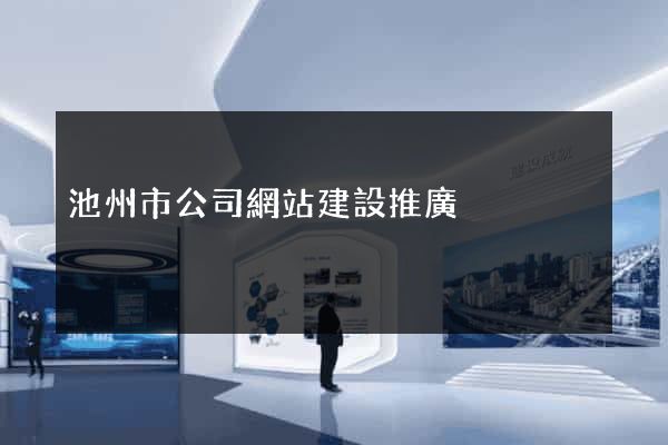 池州市公司網站建設推廣