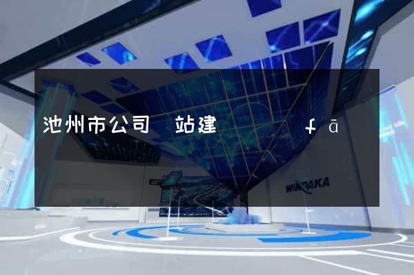 池州市公司網站建設開發(fā)