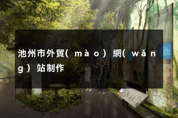 池州市外貿(mào)網(wǎng)站制作