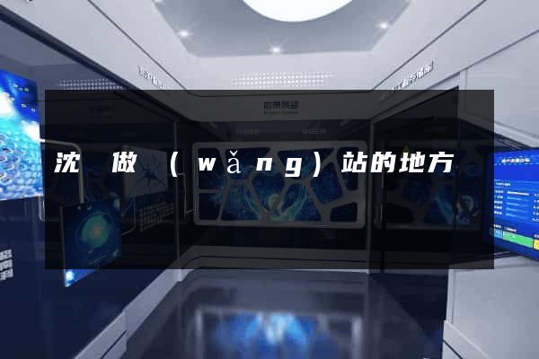 沈陽做網(wǎng)站的地方