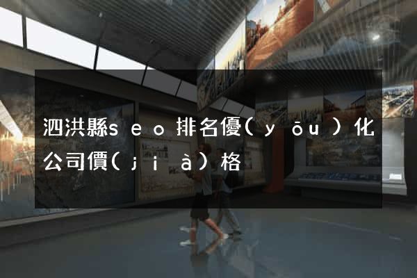 泗洪縣seo排名優(yōu)化公司價(jià)格