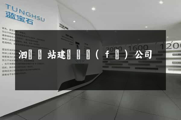 泗縣網站建設開發(fā)公司