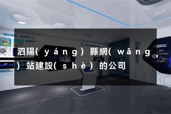 泗陽(yáng)縣網(wǎng)站建設(shè)的公司