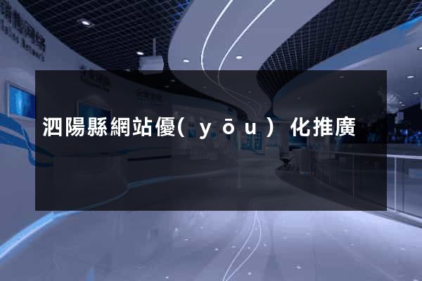 泗陽縣網站優(yōu)化推廣