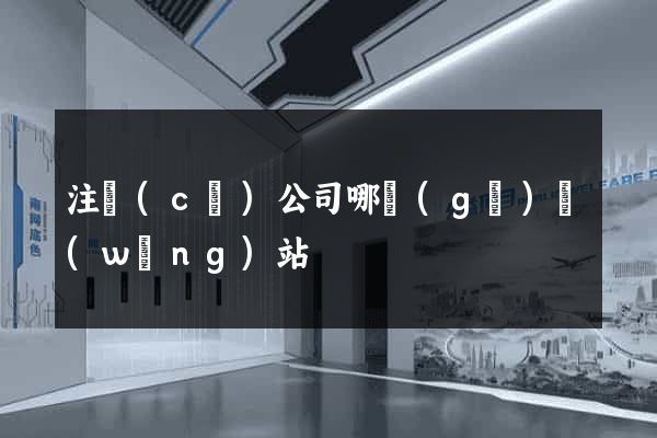 注冊(cè)公司哪個(gè)網(wǎng)站