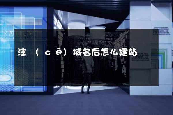 注冊(cè)域名后怎么建站