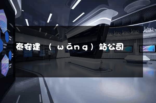 泰安建網(wǎng)站公司