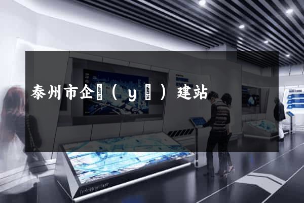 泰州市企業(yè)建站