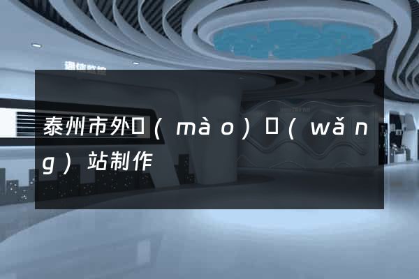 泰州市外貿(mào)網(wǎng)站制作