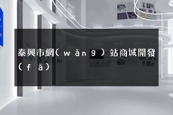泰興市網(wǎng)站商城開發(fā)