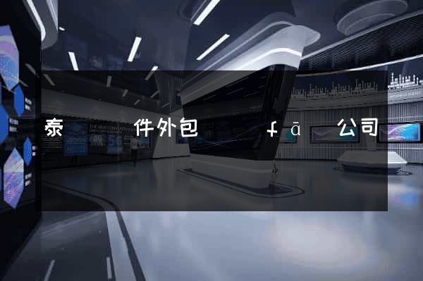 泰順縣軟件外包開發(fā)公司