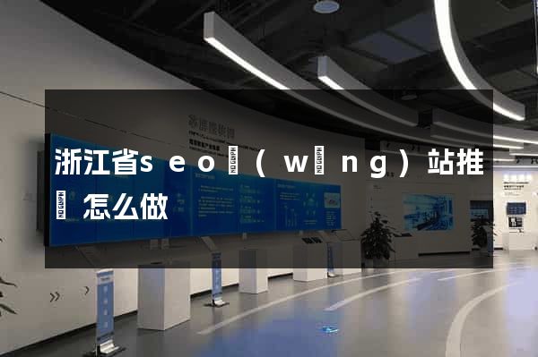 浙江省seo網(wǎng)站推廣怎么做