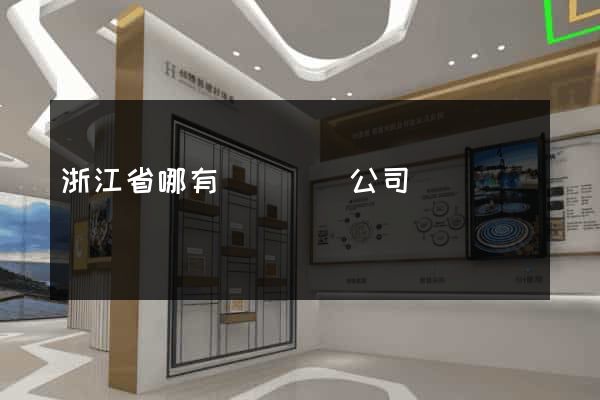浙江省哪有網頁設計公司