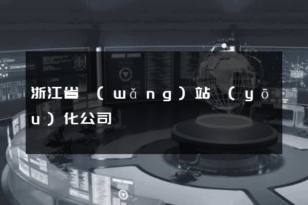浙江省網(wǎng)站優(yōu)化公司