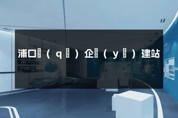 浦口區(qū)企業(yè)建站