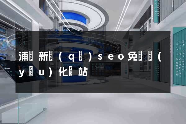 浦東新區(qū)seo免費優(yōu)化網站