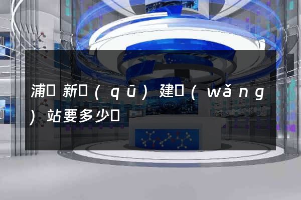浦東新區(qū)建網(wǎng)站要多少錢