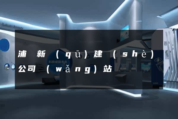 浦東新區(qū)建設(shè)公司網(wǎng)站