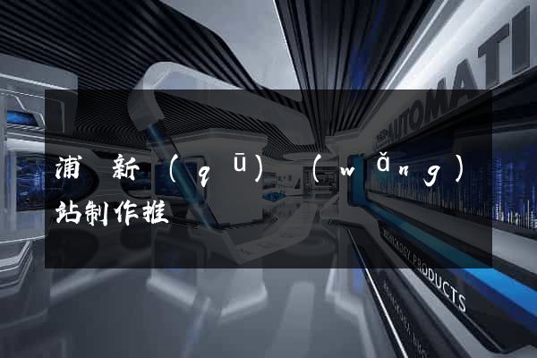 浦東新區(qū)網(wǎng)站制作推廣
